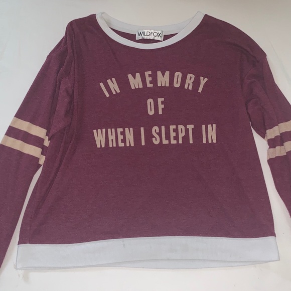 Wild fox ‘IN MEMORY OF WHEN I SLEPT IN’ Sweater - Picture 2 of 10